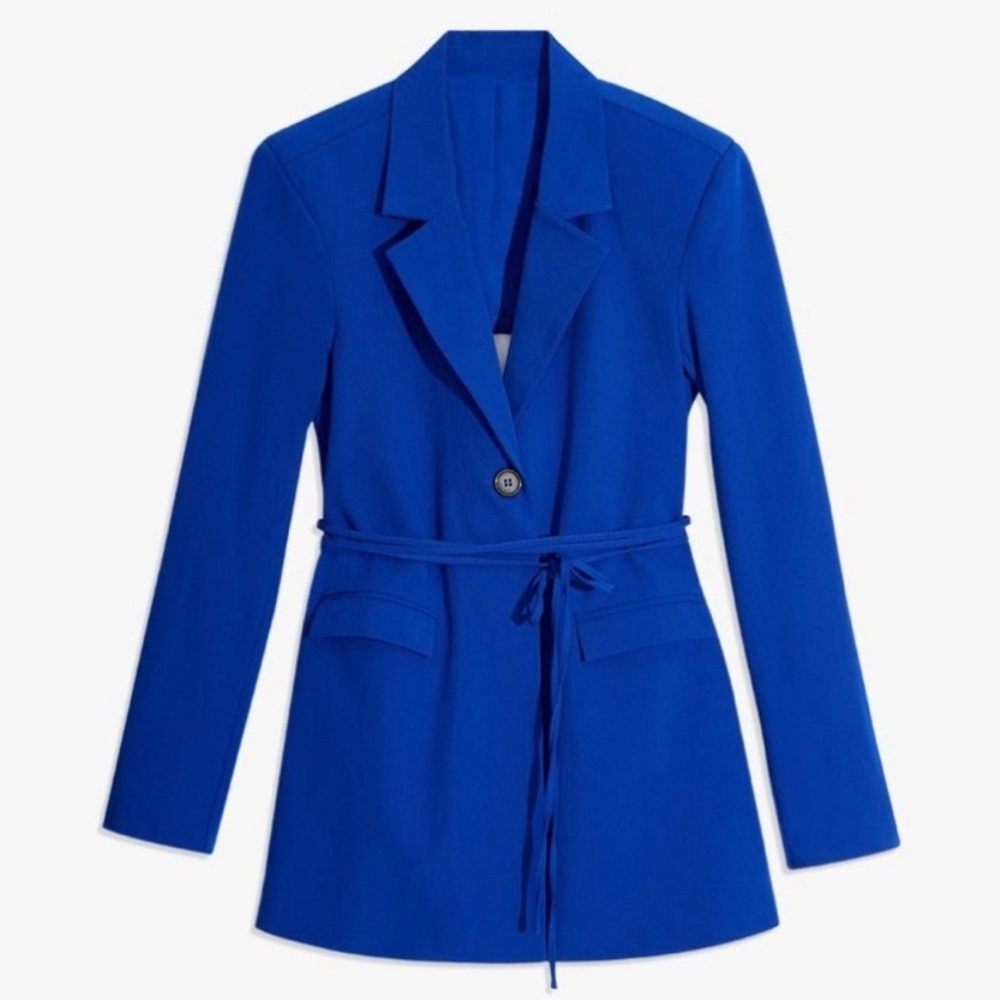 Danielle Bernstein by WeWoreWhat Blue Cutout Blazer